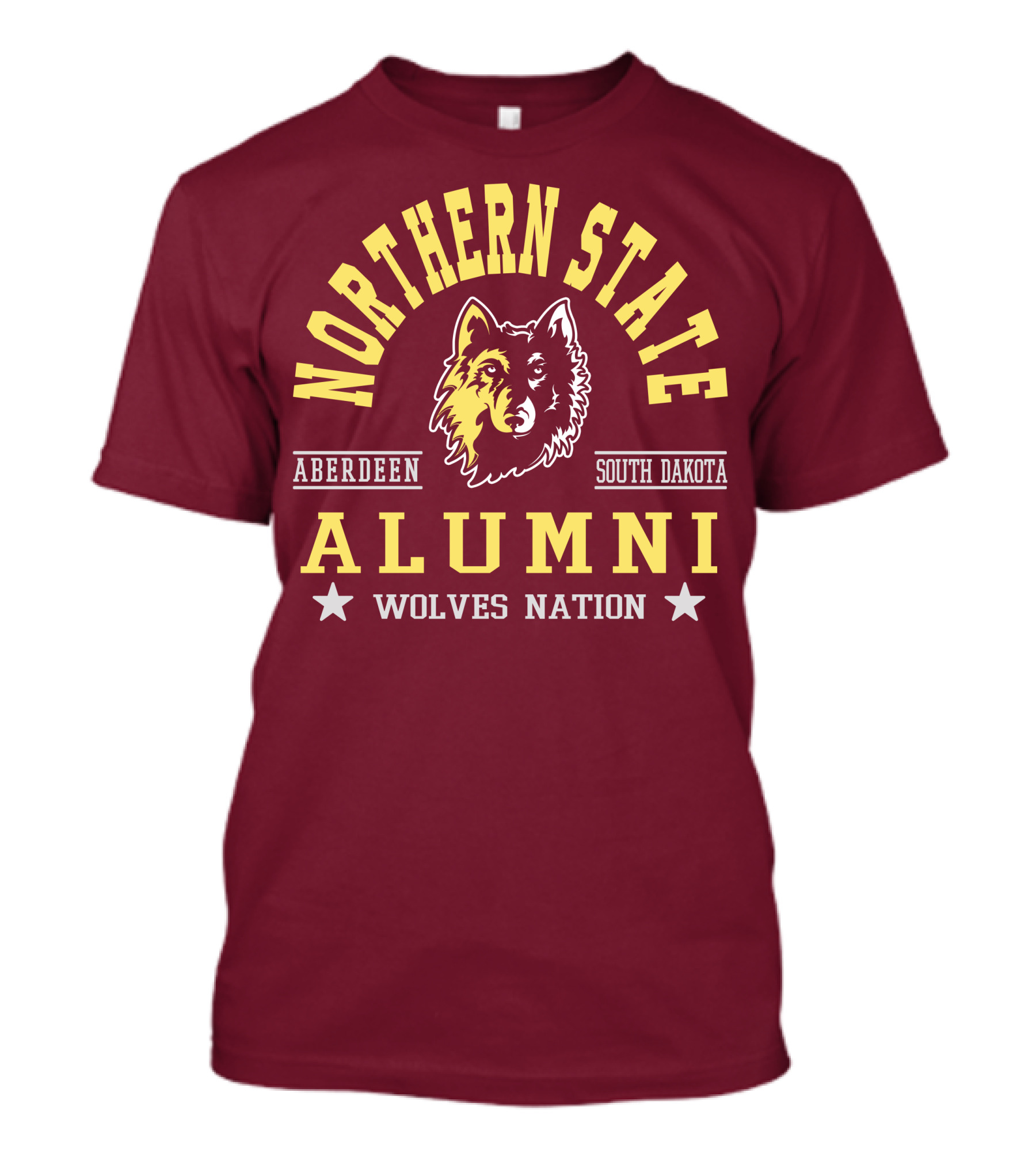 Northern State Alumni Wolves Nation Aberdeen South Dakota T-Shirt