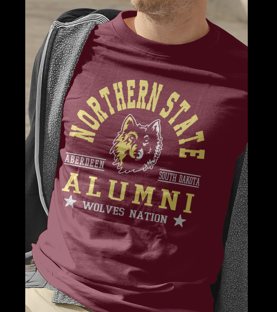 Northern State Alumni Wolves Nation Aberdeen South Dakota T-Shirt