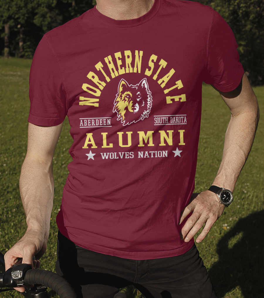 Northern State Alumni Wolves Nation Aberdeen South Dakota T-Shirt