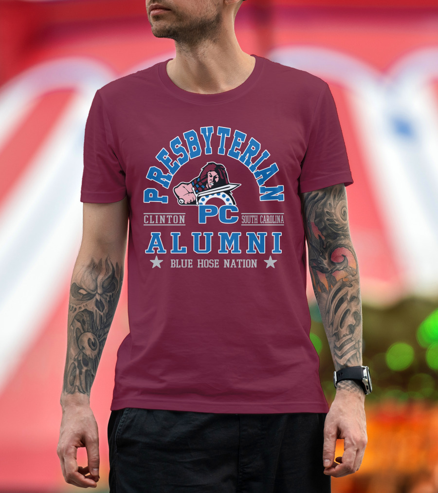 Presbyterian College PC Blue Hose Clinton South Carolina Alumni Nation T-Shirt