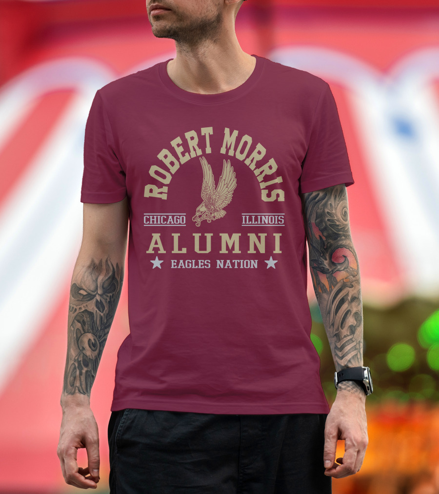 Robert Morris Chicago Illinois Alumni Eagles Nation T-Shirt