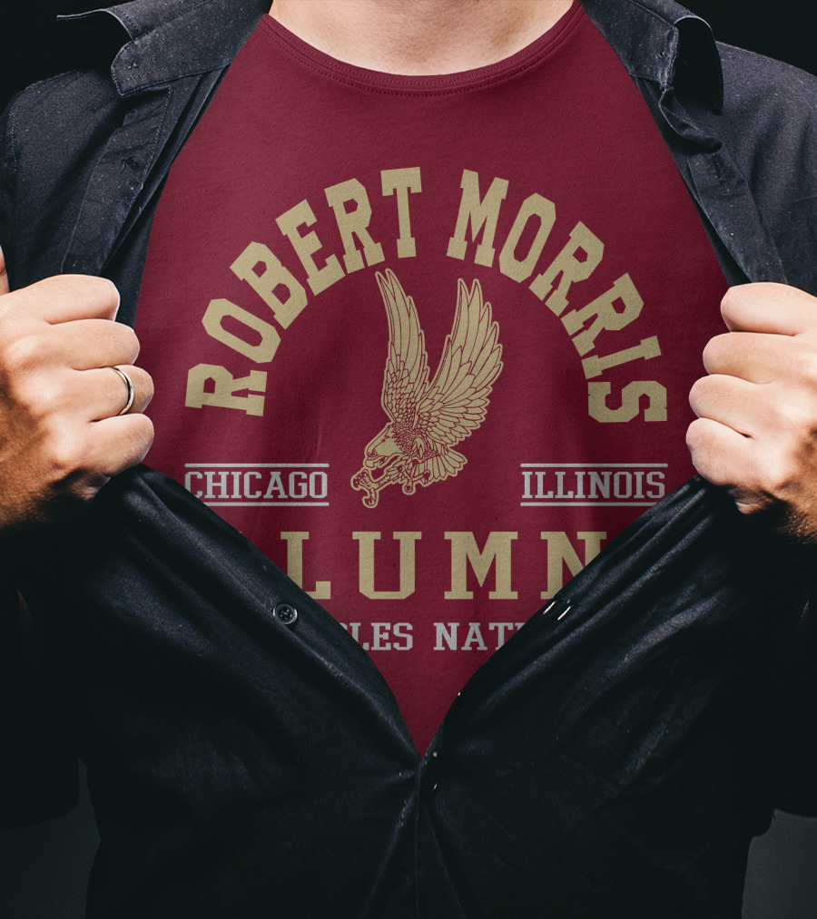 Robert Morris Chicago Illinois Alumni Eagles Nation T-Shirt