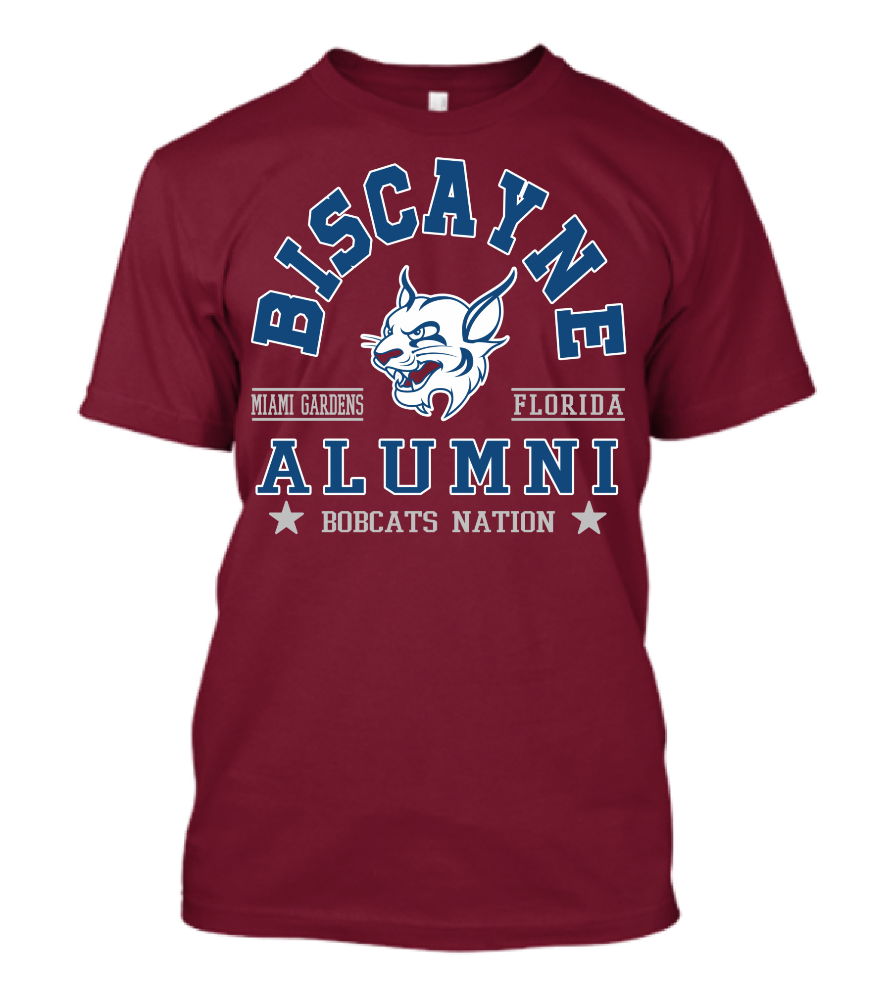 Biscayne College Alumni Bobcats Nation Miami Gardens Florida T-Shirt