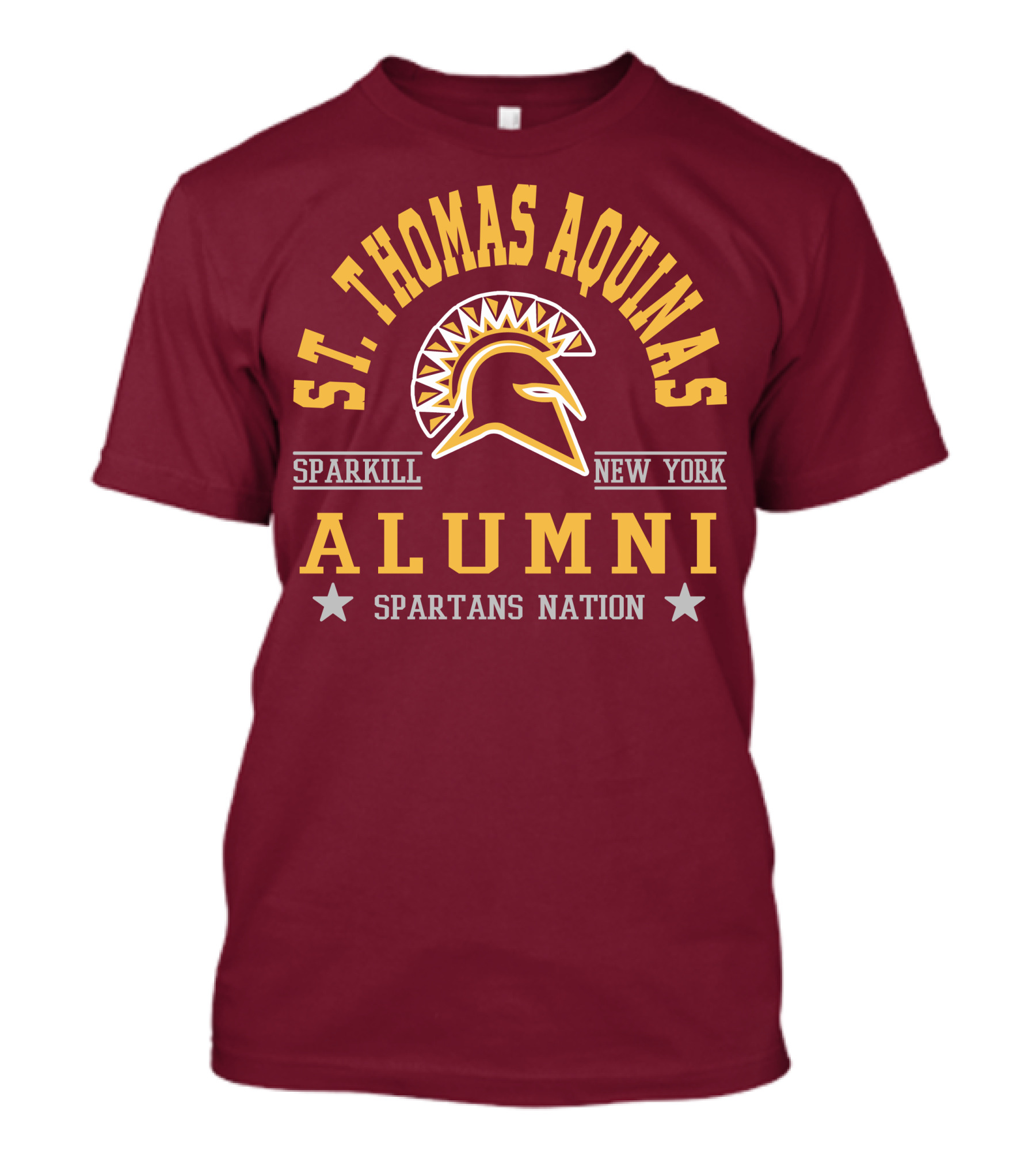 St Thomas Aquinas Sparkill New York Spartans Nation Alumni T-Shirt