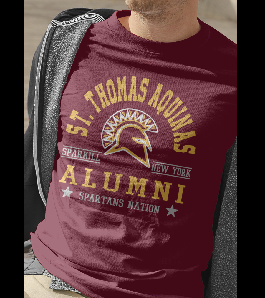 St Thomas Aquinas Sparkill New York Spartans Nation Alumni T-Shirt