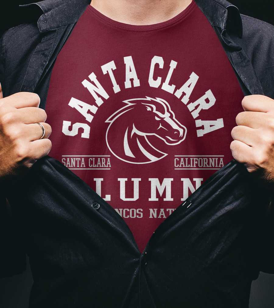 Santa Clara Alumni California Broncos Nation T-Shirt