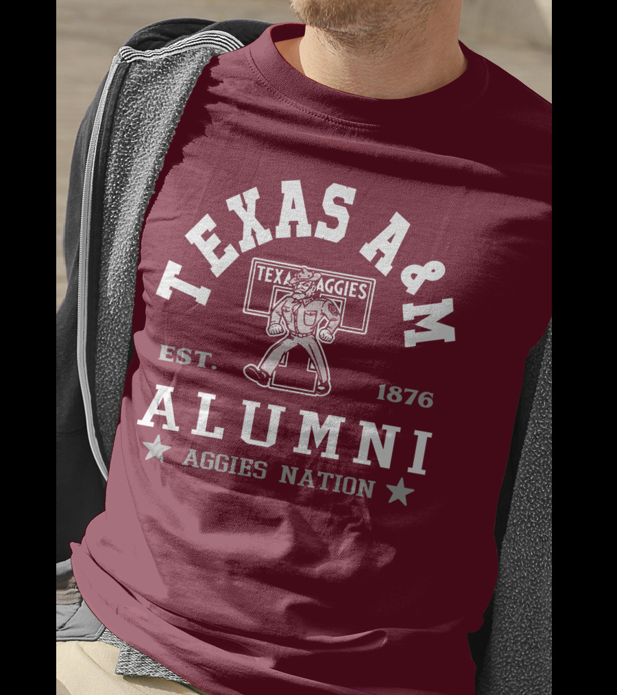 TEXAS A&M ALUMNI AGGIES NATION EST. 1876 T-Shirt