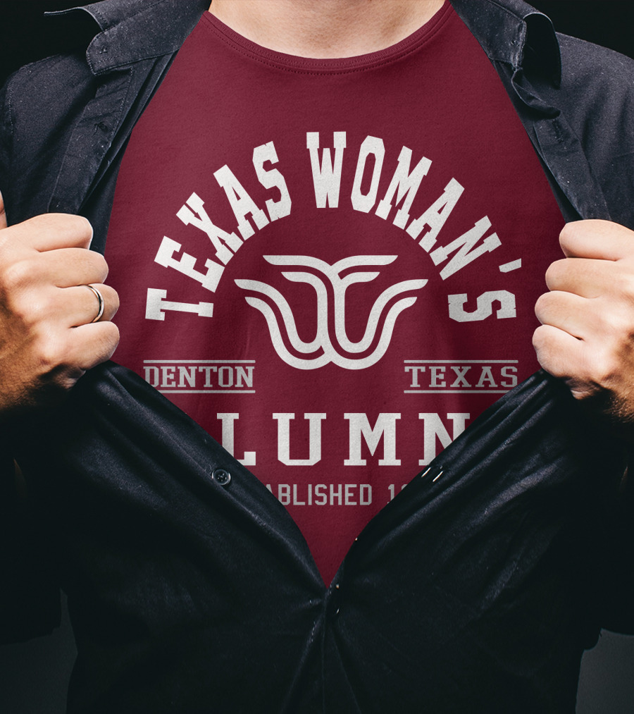 Texas Woman's University Alumni Denton Texas Established 1901 T-Shirt