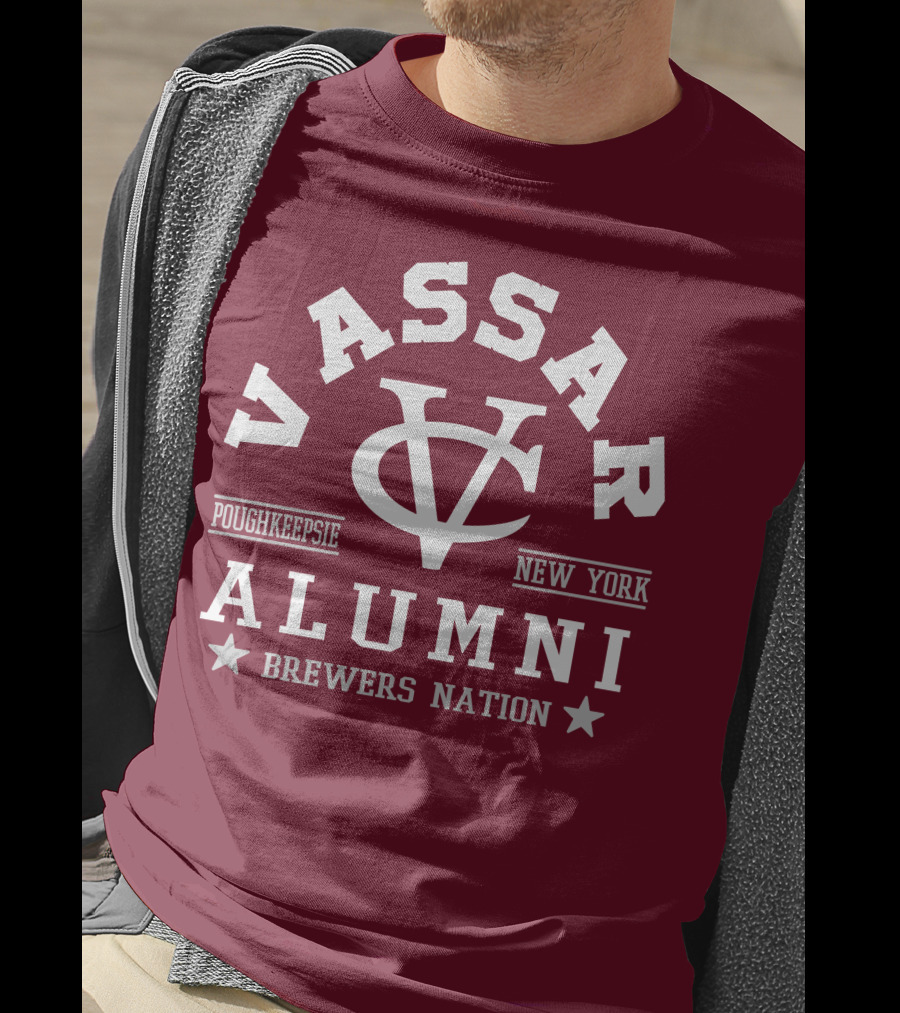 Vassar College Brewers Alumni Poughkeepsie New York Nation T-Shirt