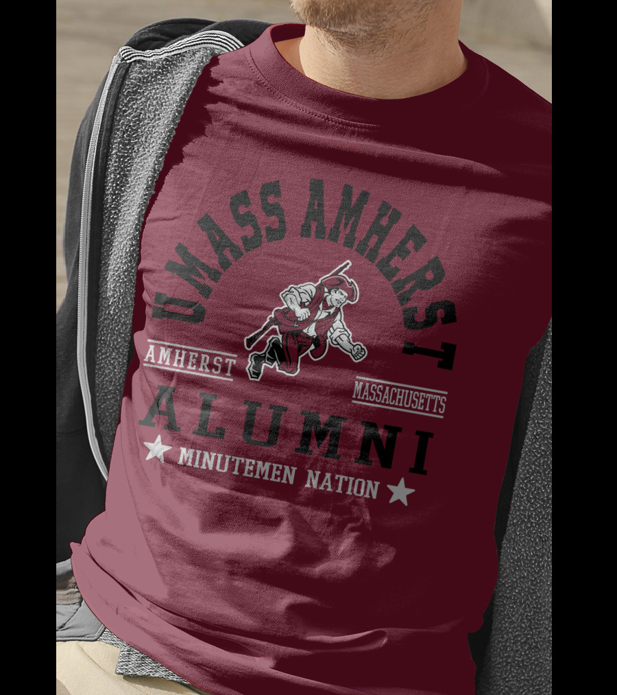 UMass Amherst Alumni Minutemen Nation Massachusetts T-Shirt