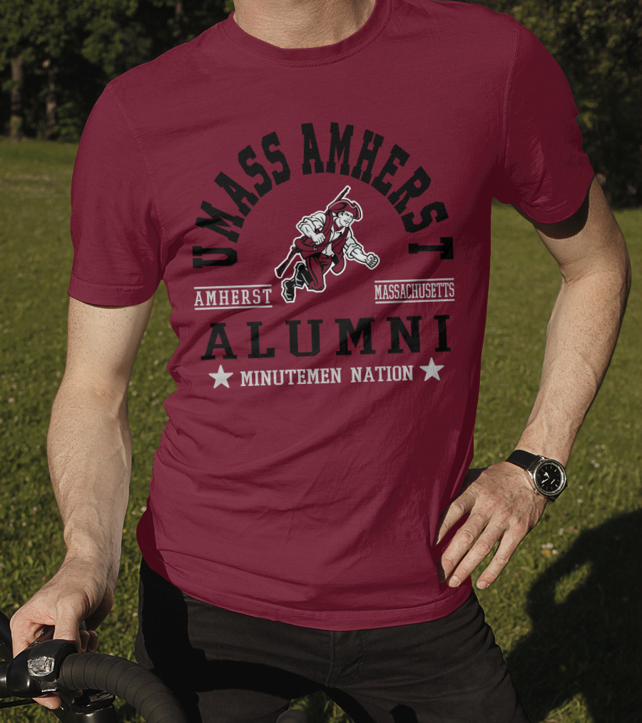 UMass Amherst Alumni Minutemen Nation Massachusetts T-Shirt