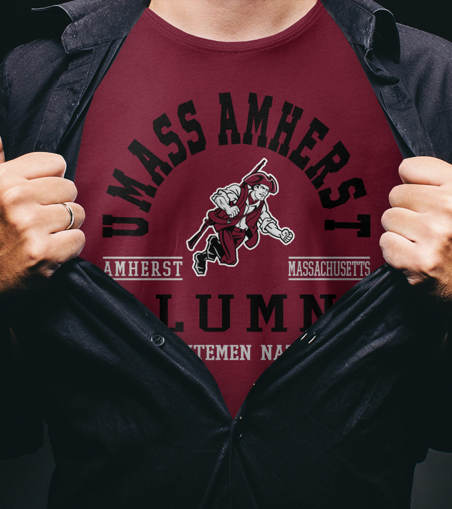 UMass Amherst Alumni Minutemen Nation Massachusetts T-Shirt