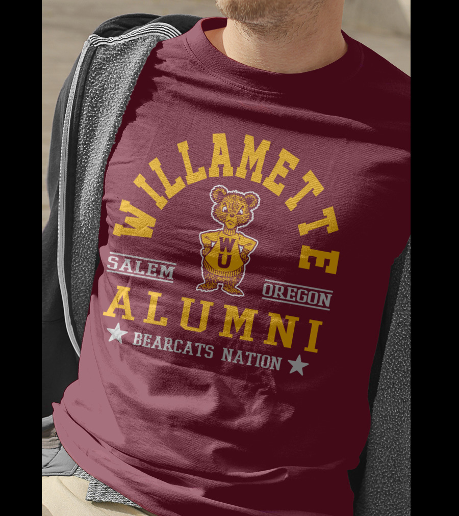 Willamette University Alumni Salem Oregon Bearcats Nation WU T-Shirt