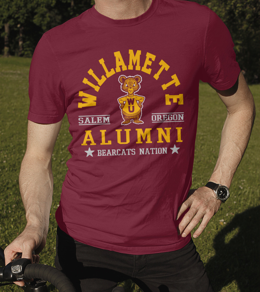 Willamette University Alumni Salem Oregon Bearcats Nation WU T-Shirt