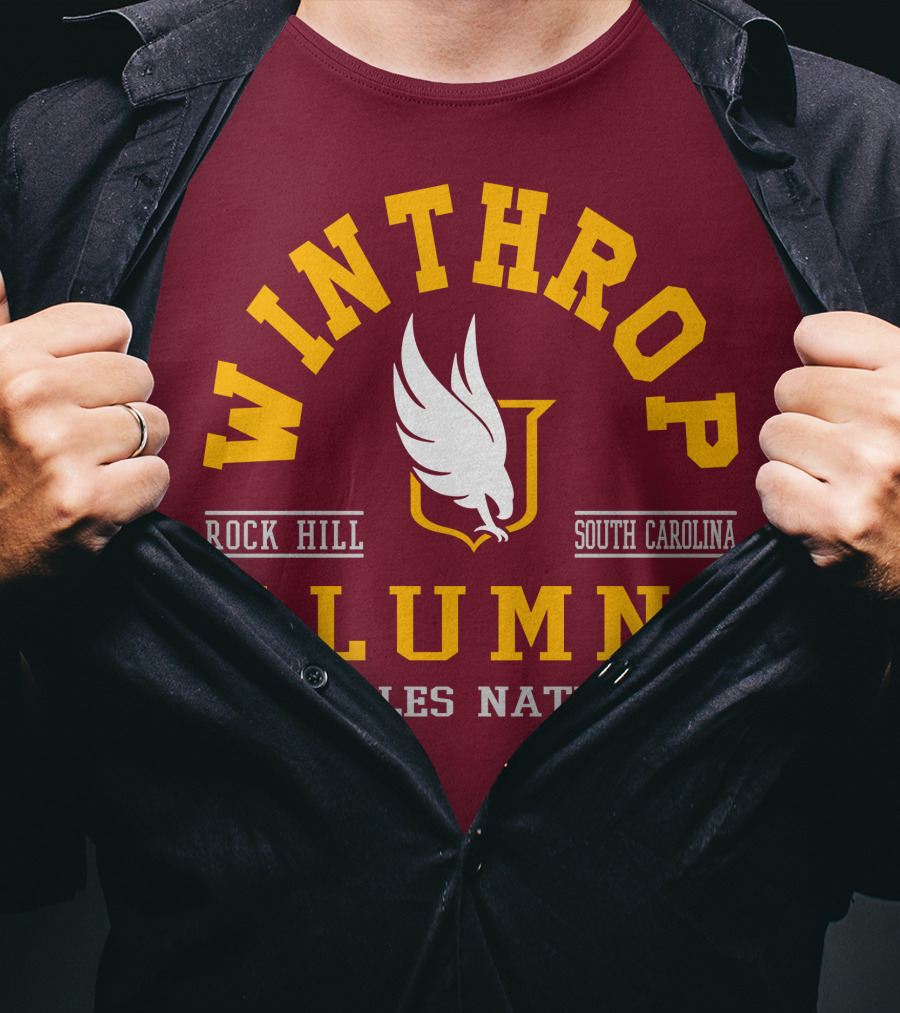 Winthrop Alumni Rock Hill South Carolina Eagles Nation T-Shirt