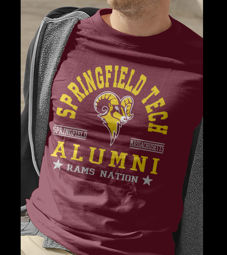Springfield Tech Alumni Rams Nation Springfield Massachusetts T-Shirt