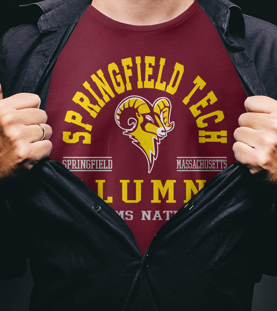 Springfield Tech Alumni Rams Nation Springfield Massachusetts T-Shirt