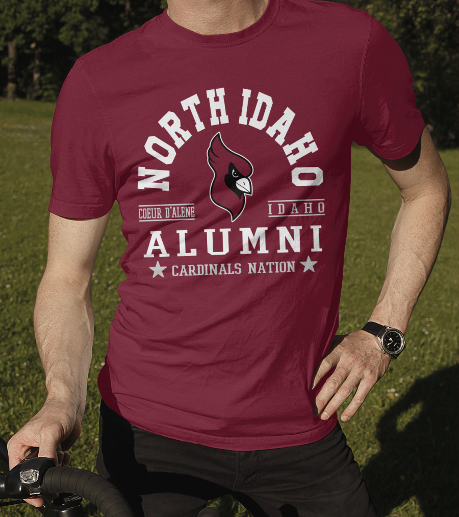 North Idaho Coeur D'Alene Alumni Cardinals Nation Idaho T-Shirt