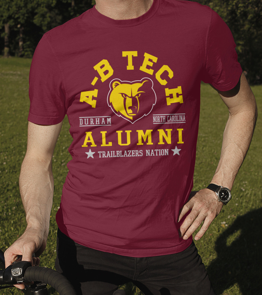 A-B Tech Alumni Trailblazers Nation Durham North Carolina Bear T-Shirt