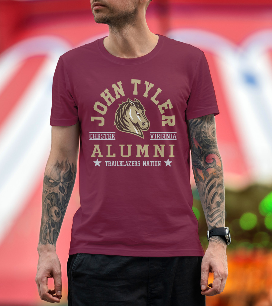 John Tyler Chester Virginia Alumni Trailblazers Nation T-Shirt