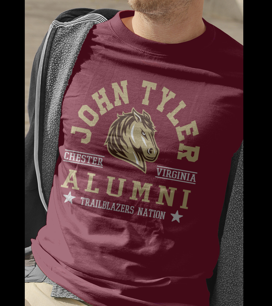 John Tyler Chester Virginia Alumni Trailblazers Nation T-Shirt