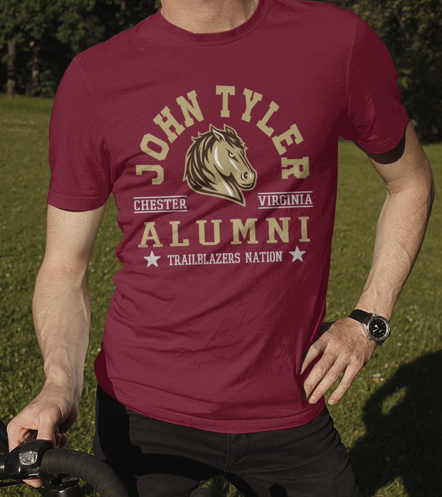 John Tyler Chester Virginia Alumni Trailblazers Nation T-Shirt