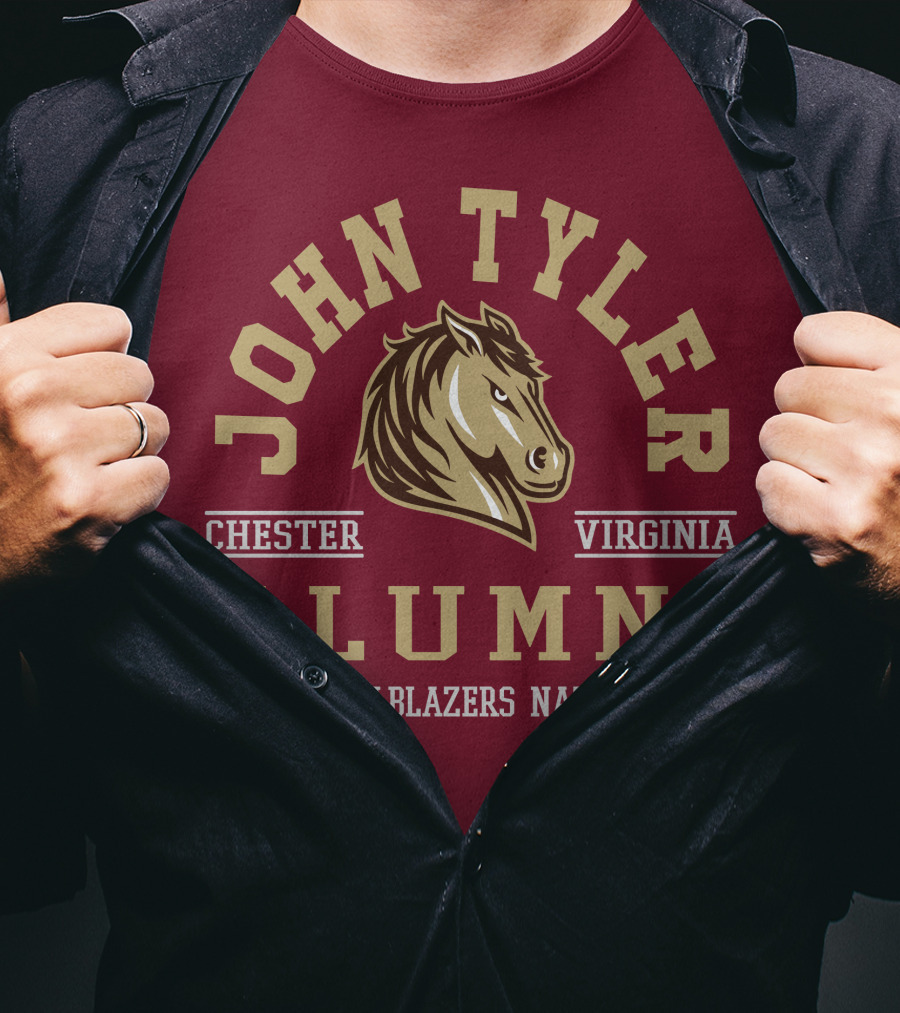 John Tyler Chester Virginia Alumni Trailblazers Nation T-Shirt