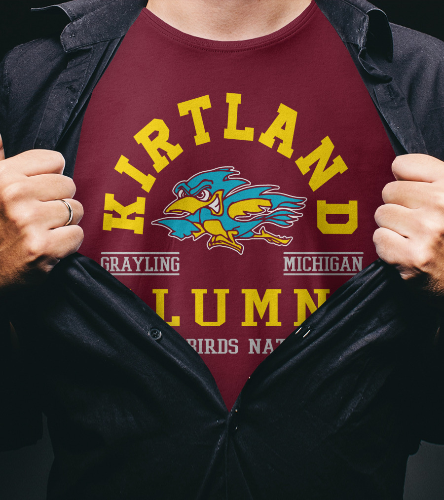 Kirtland Grayling Michigan Alumni Firebirds Nation T-Shirt
