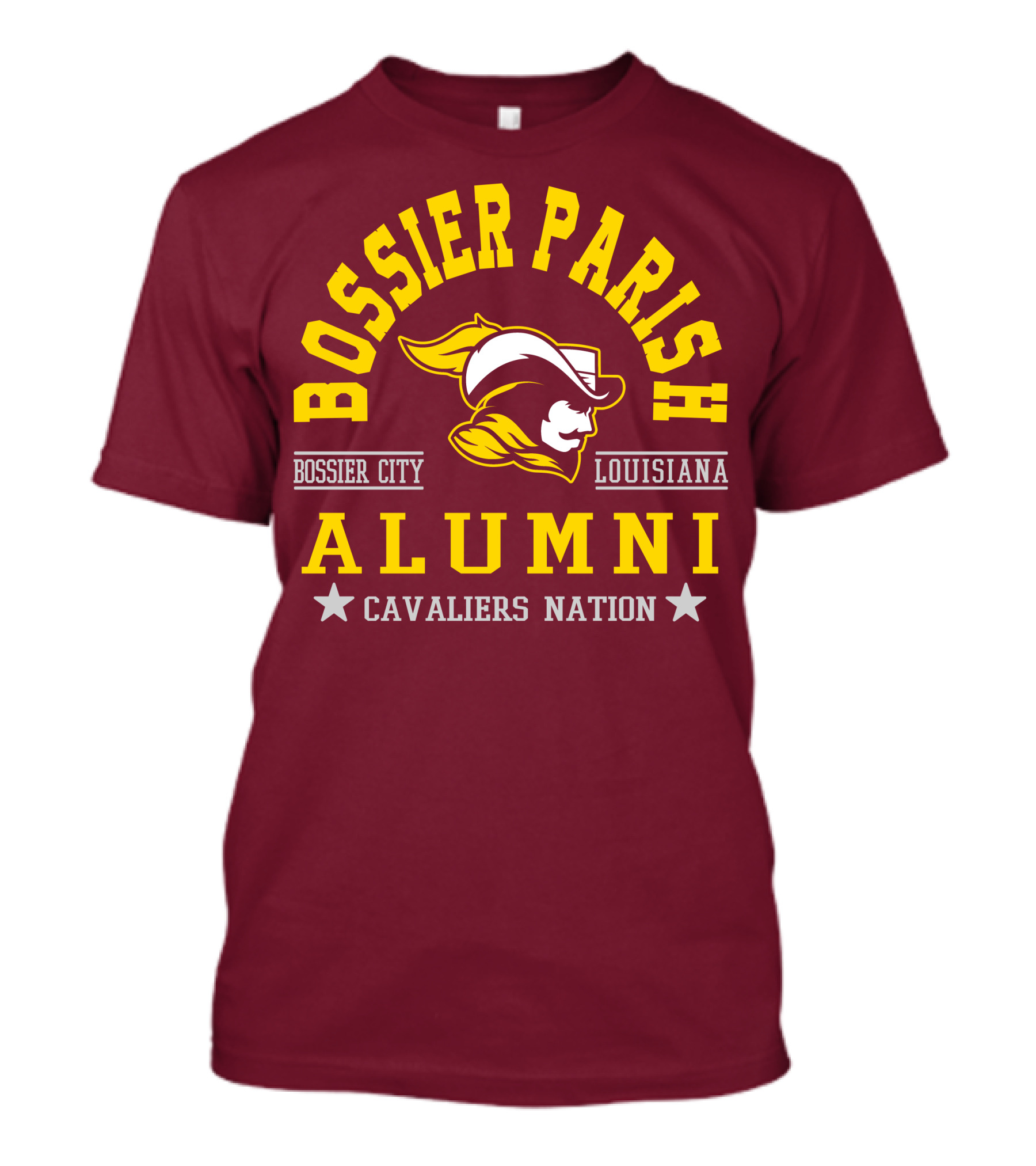 Bossier Parish Bossier City Louisiana Alumni Cavaliers Nation T-Shirt