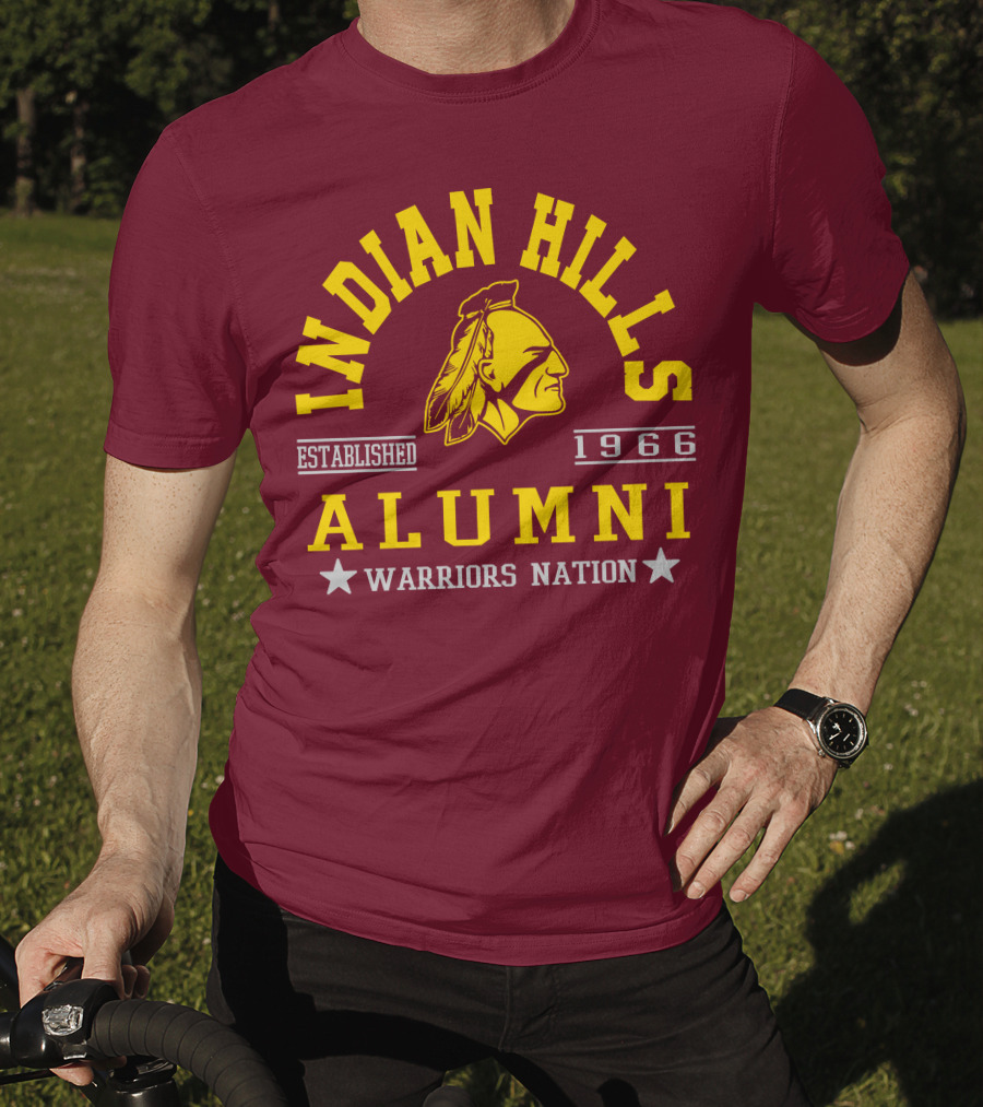 Indian Hills Warriors Alumni Established 1966 Nation T-Shirt