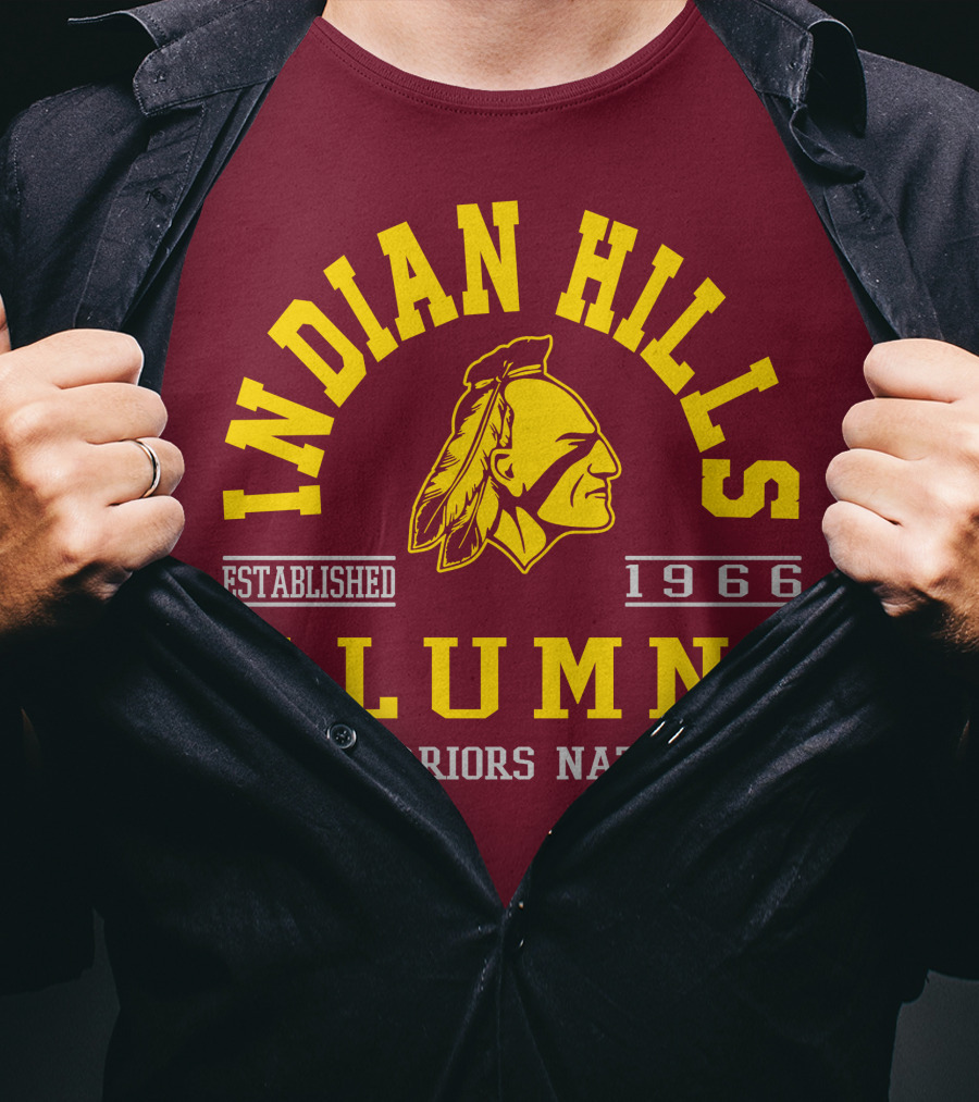 Indian Hills Warriors Alumni Established 1966 Nation T-Shirt