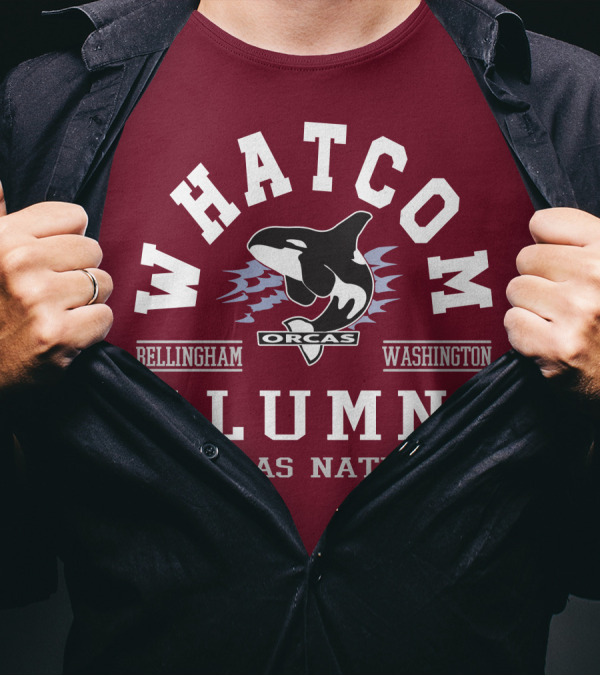 Whatcom Alumni Orcas Nation Bellingham Washington T-Shirt