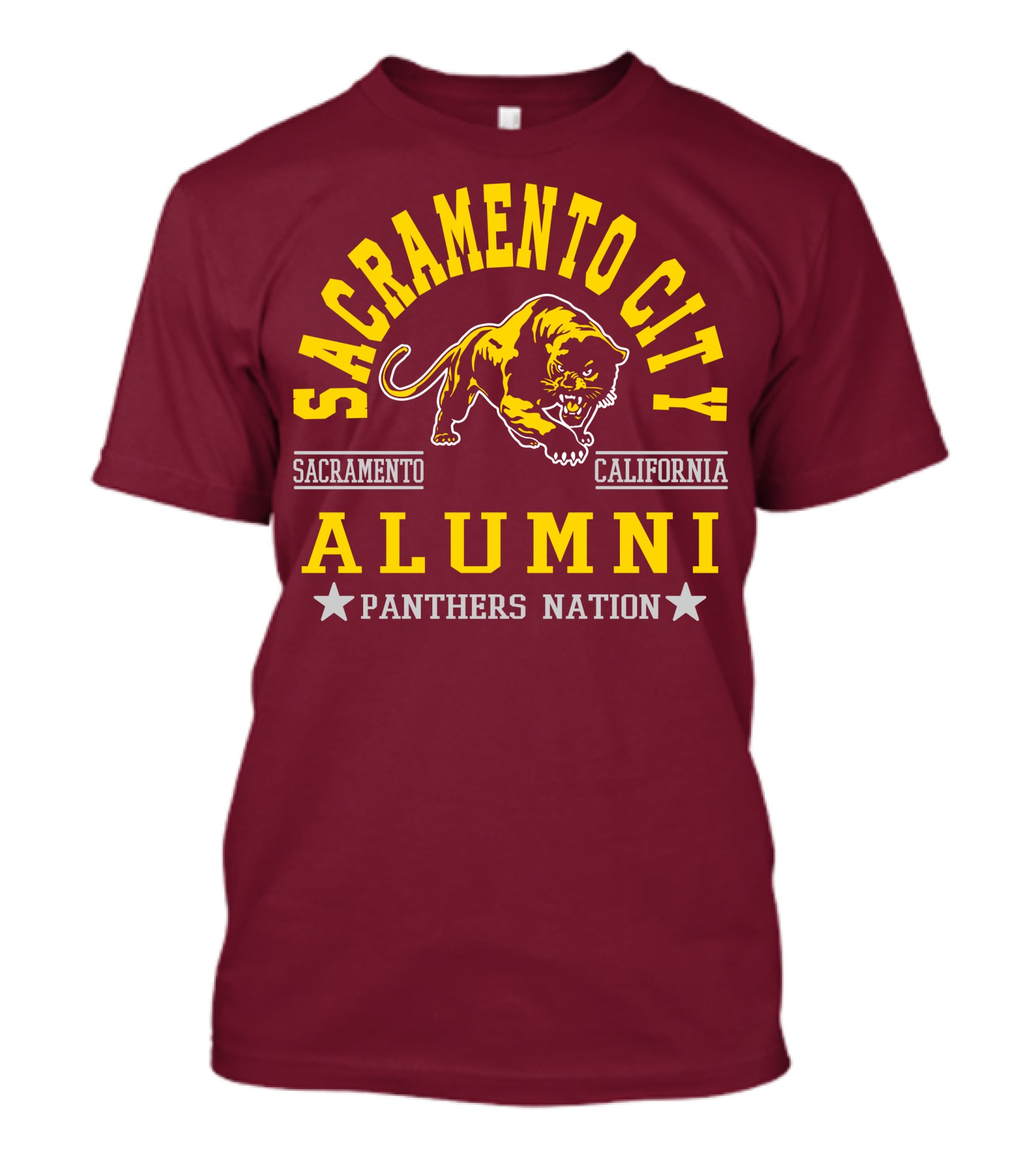 Sacramento City Alumni Panthers Nation Sacramento California T-Shirt