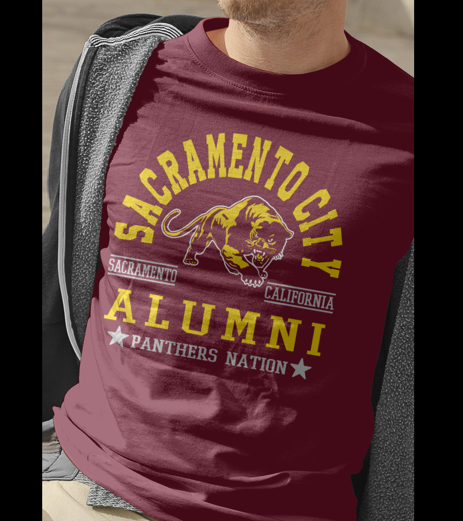 Sacramento City Alumni Panthers Nation Sacramento California T-Shirt