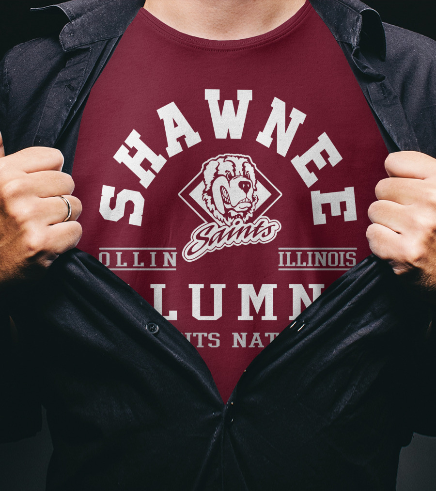 Shawnee Saints Alumni Olney Illinois Saints Nation T-Shirt