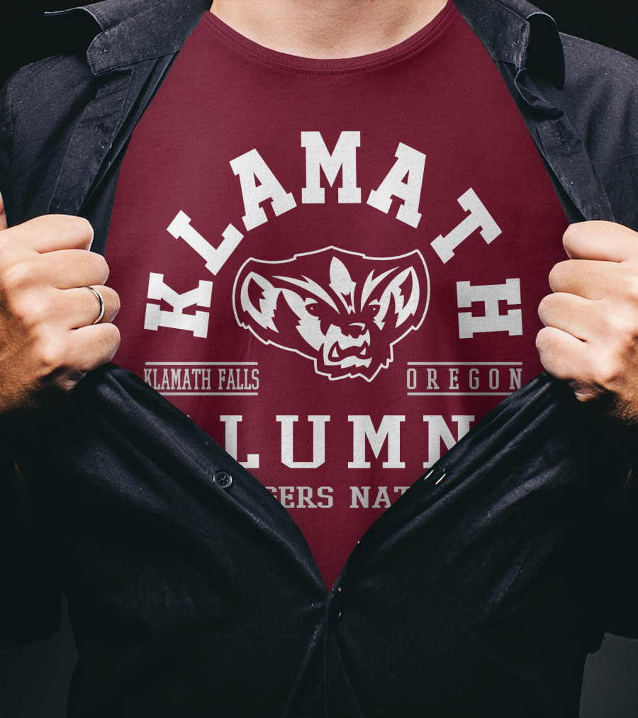 Klamath Falls Oregon Alumni Badgers Nation T-Shirt