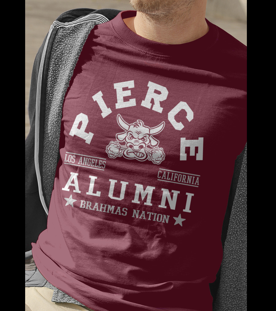 Pierce College Alumni Los Angeles California Brahmas Nation T-Shirt
