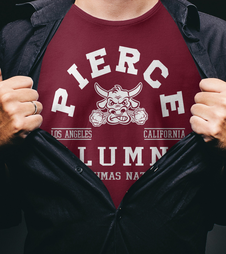 Pierce College Alumni Los Angeles California Brahmas Nation T-Shirt