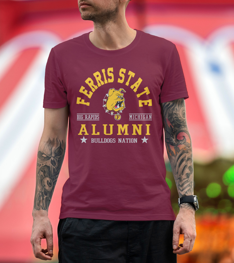 Ferris State Alumni Bulldogs Nation Big Rapids Michigan T-Shirt