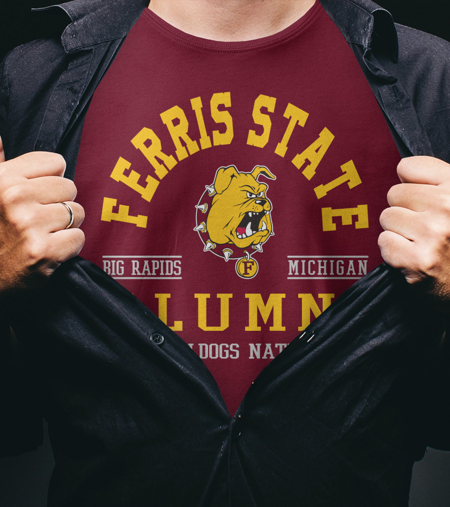 Ferris State Alumni Bulldogs Nation Big Rapids Michigan T-Shirt