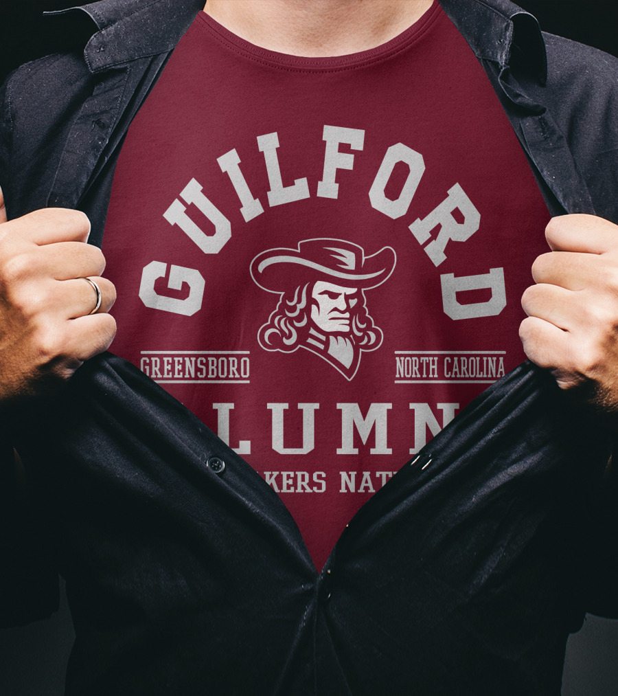 Guilford Alumni Quakers Nation Greensboro North Carolina T-Shirt