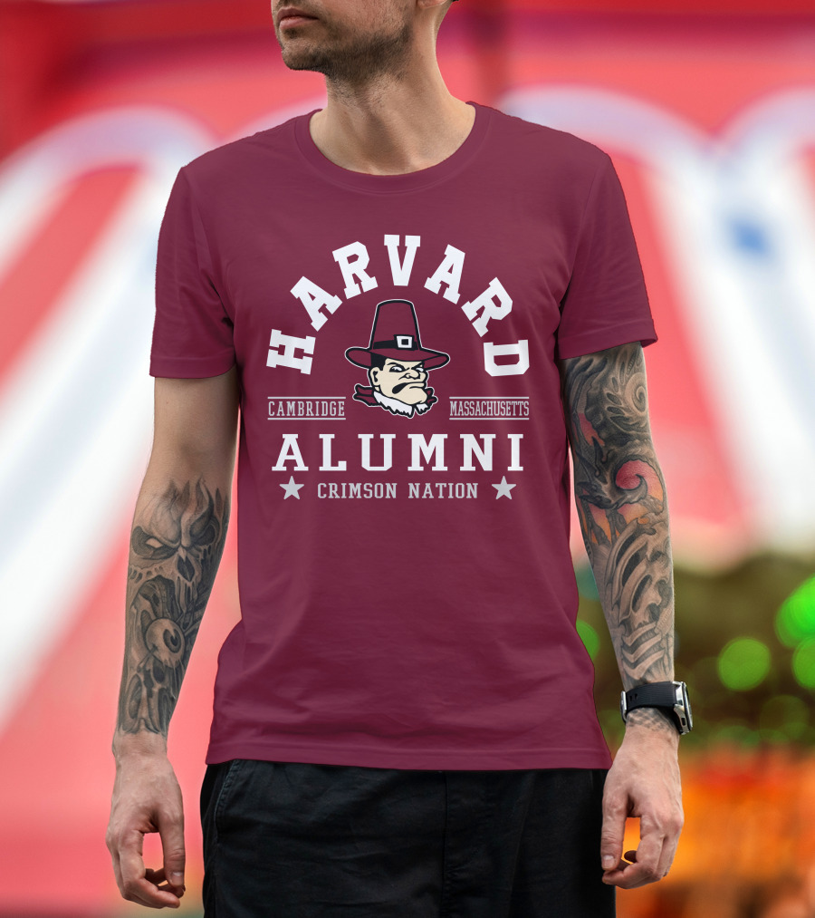 Harvard Alumni Cambridge Massachusetts Crimson Nation T-Shirt