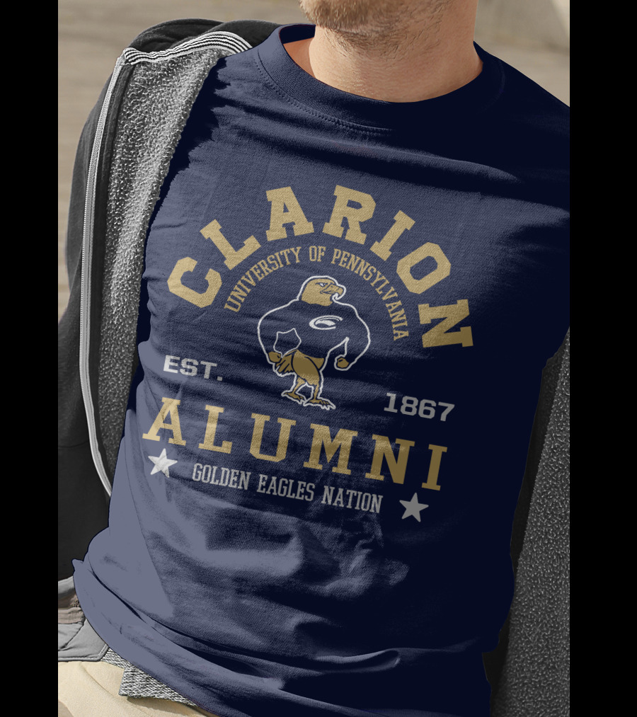 Clarion University Of Pennsylvania Alumni Golden Eagles Nation Est. 1867 T-Shirt