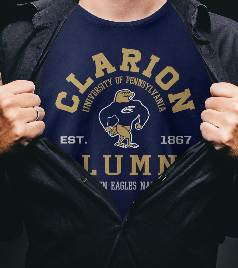 Clarion University Of Pennsylvania Alumni Golden Eagles Nation Est. 1867 T-Shirt