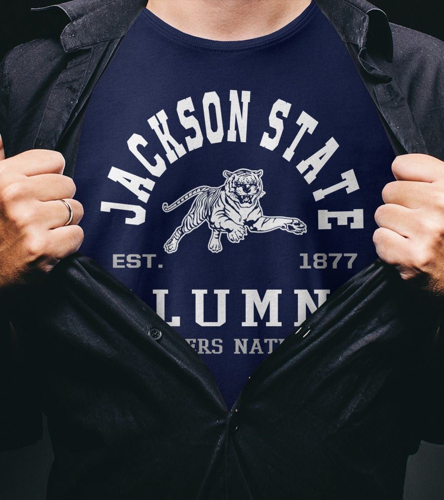 Jackson State Alumni Tigers Nation Est. 1877 T-Shirt