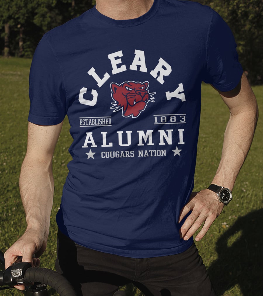 Cleary Alumni Cougars Nation Established 1883 T-Shirt