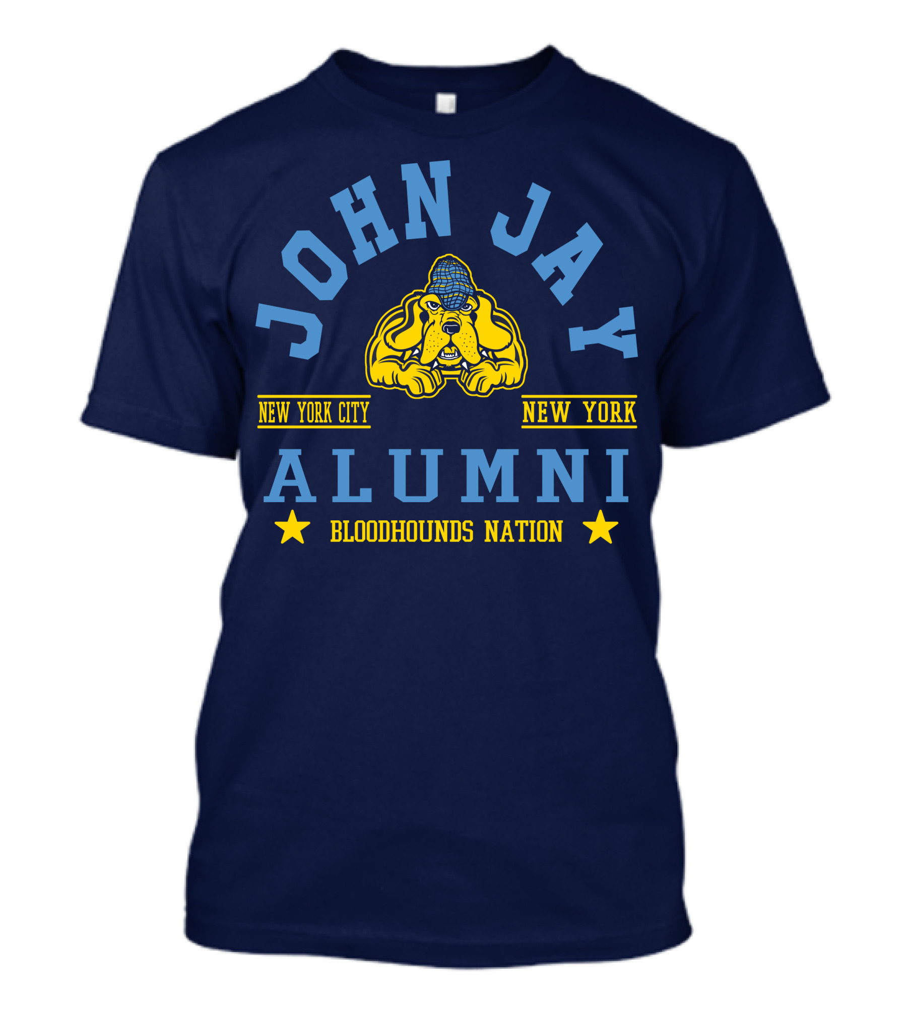 John Jay College Alumni Bloodhounds Nation New York City New York T-Shirt