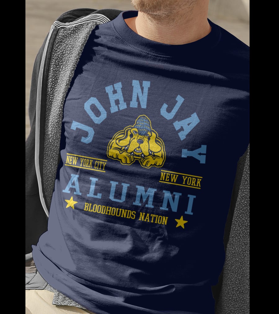 John Jay College Alumni Bloodhounds Nation New York City New York T-Shirt