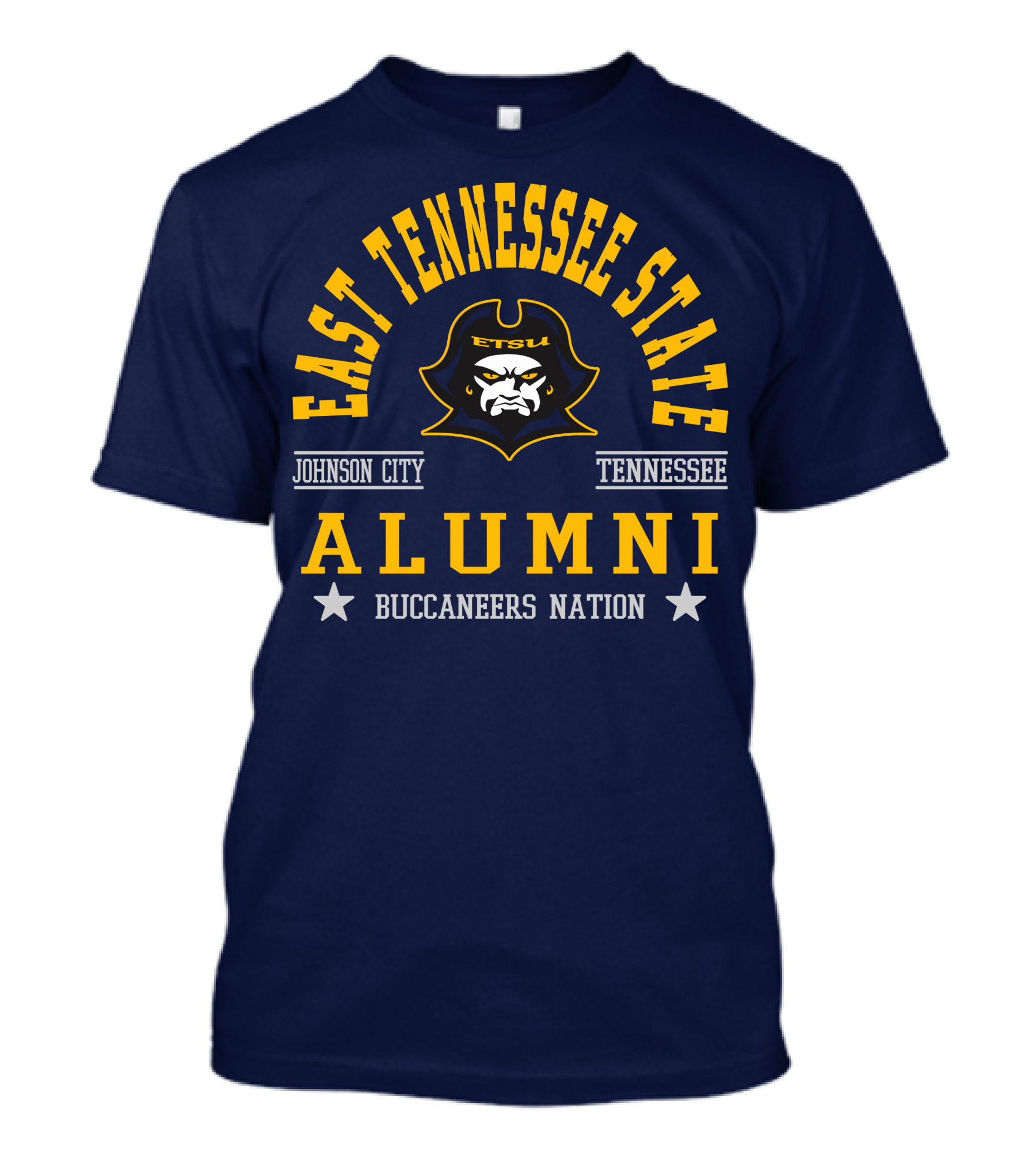 East Tennessee State Alumni Buccaneers Nation Johnson City Tennessee T-Shirt
