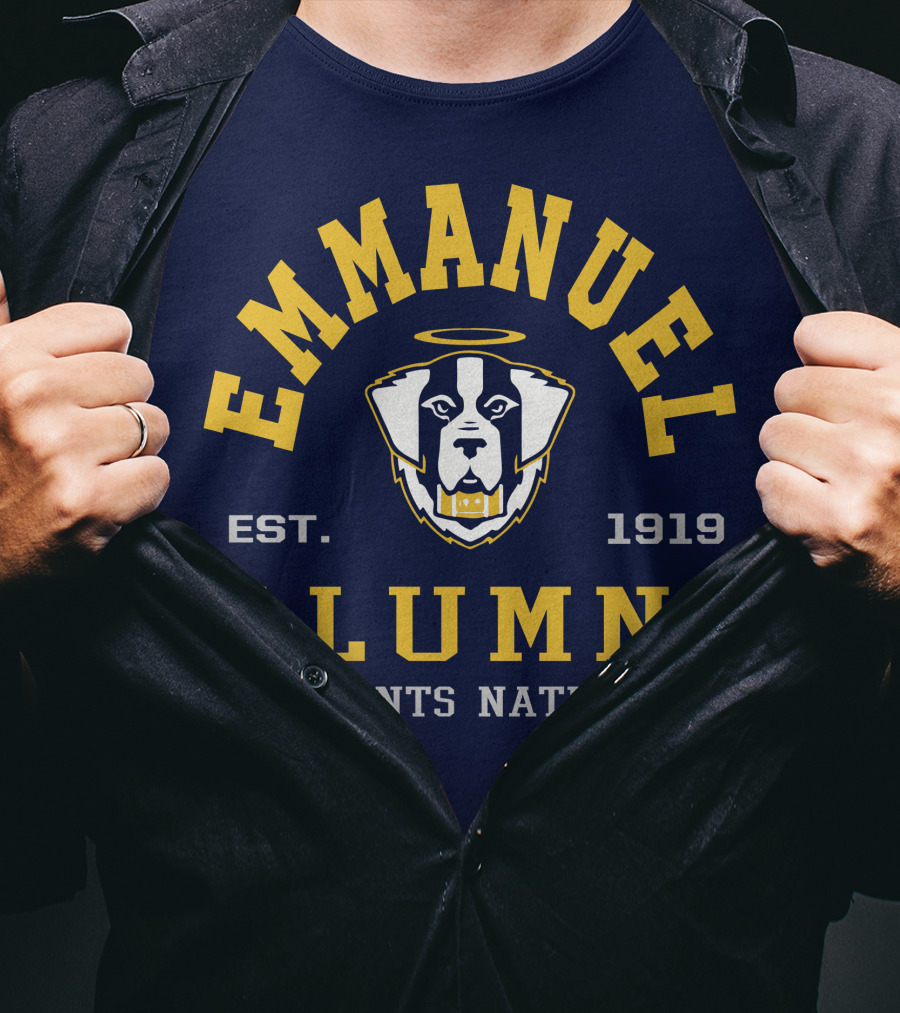 EMMANUEL Alumni EST. 1919 Saints Nation T-Shirt